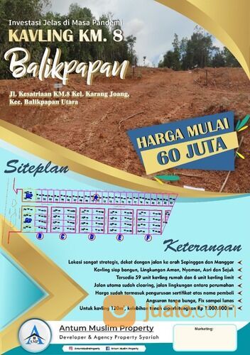 Tanah Kavling Di Kilo Meter 8 Balikpapan
