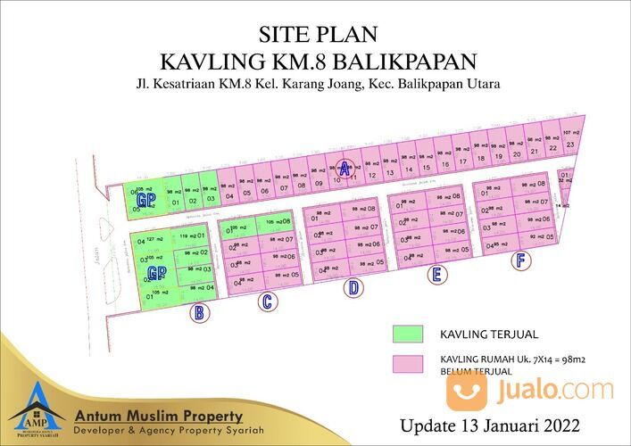 Tanah Kavling Di Kilo Meter 8 Balikpapan