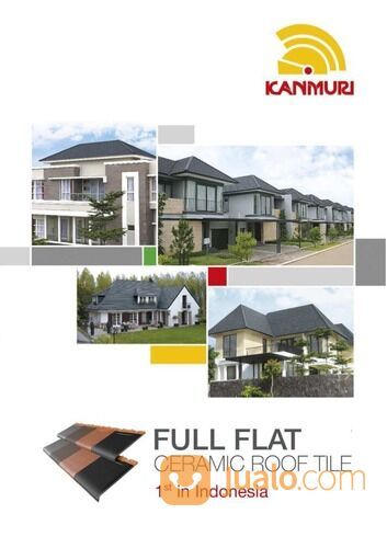 ATAP GENTENG KERAMIK KANMURI FULL FLAT