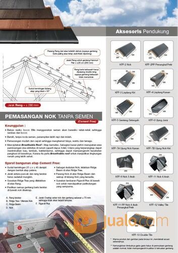 ATAP GENTENG KERAMIK KANMURI FULL FLAT
