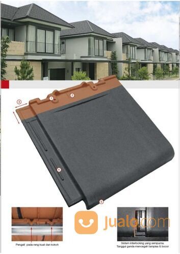 ATAP GENTENG KERAMIK KANMURI FULL FLAT