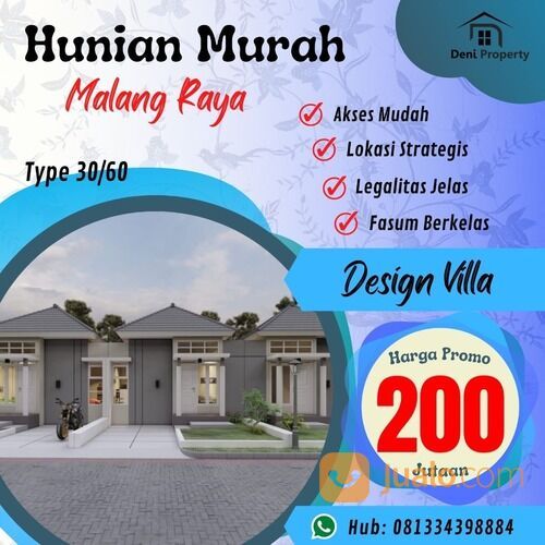 Rumah Murah Minimalis Modern Di Villa Bumi Emas