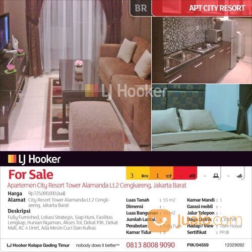 Apartemen City Resort Tower Alamanda Lt.2 Cengkareng, Jakarta Barat