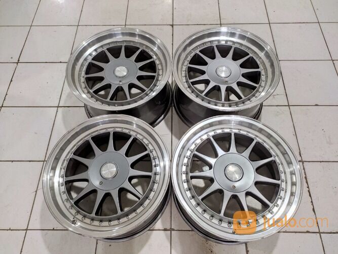 Velg Murah Model Hsr Hartge Ring 17 Pcd 4x100-4x114,3 Grey Polish