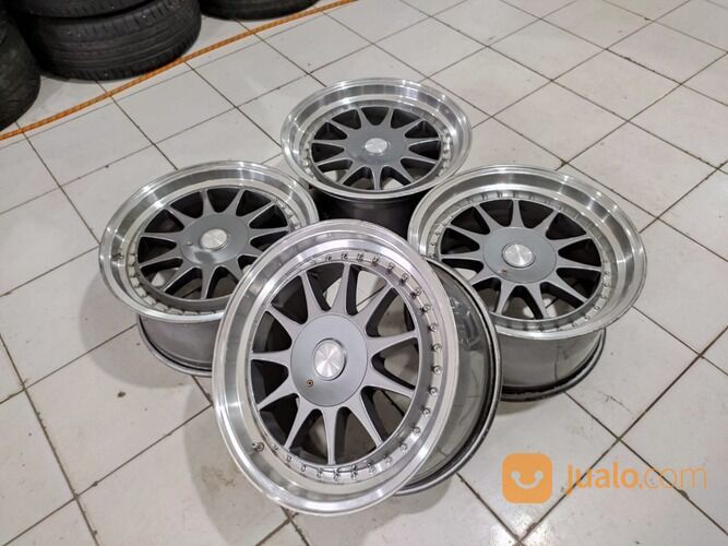Velg Murah Model Hsr Hartge Ring 17 Pcd 4x100-4x114,3 Grey Polish