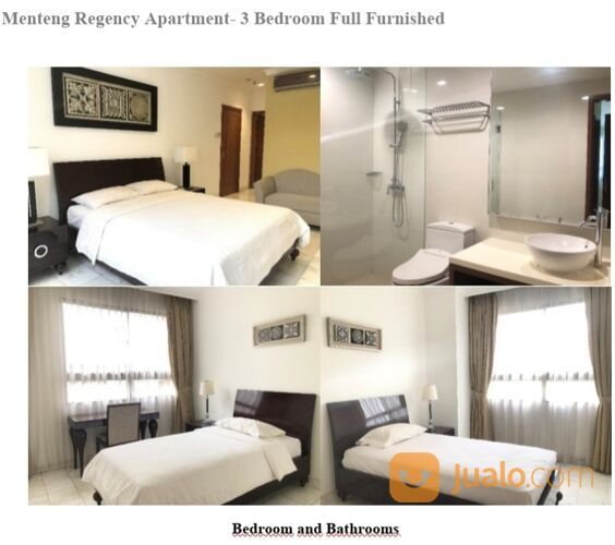 Apartemen Menteng Regency, Furnished, Menteng, Jakarta Pusat