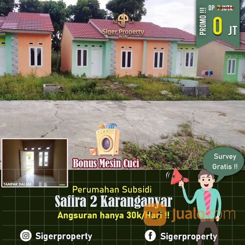 Rumah Subsidi Bangunan Siap Huni Bonus Mesin Cuci Yay
