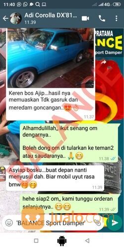 BALANCE Sport Damper Bantu Kurangi Kandas Saat Muatan Di Mobil COROLLA