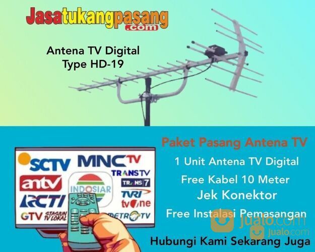 Jasa Pasang Antena TV Digital Tanah Sareal