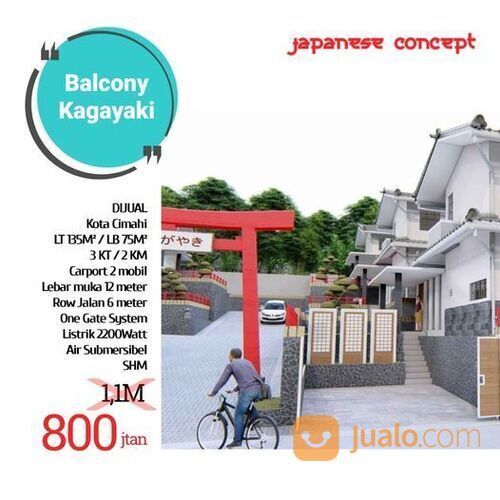 Hunian Modern Etnik Jepang Kota Cimahi Hanya 800jutaan ALL IN