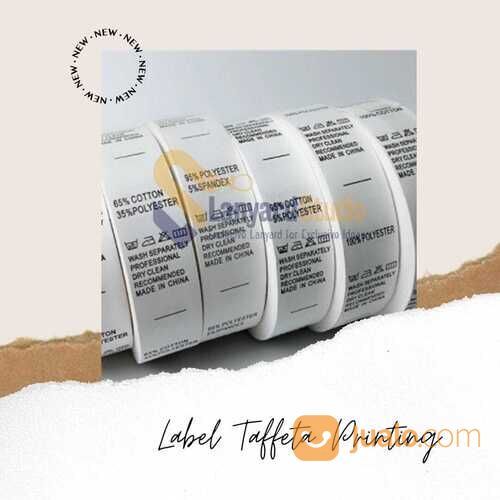 Pabrik Cetak Label Taffeta Terlengkap Dan Termurah Bergaransi Klik LabelBajumu.Com