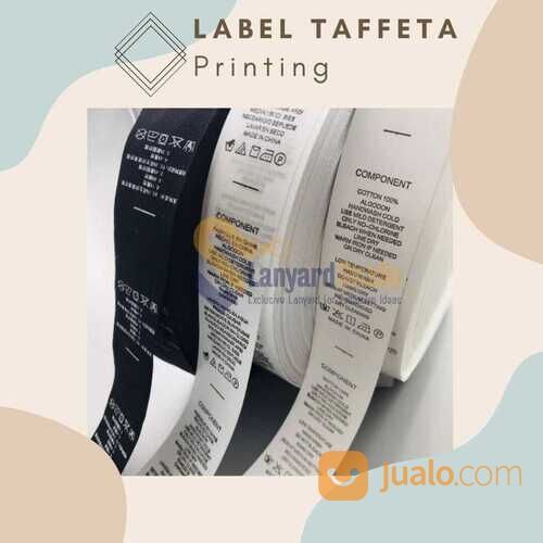 Pabrik Cetak Label Taffeta Terlengkap Dan Termurah Bergaransi Klik LabelBajumu.Com