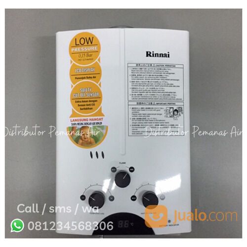 Water Heater Gas Rinnai 5 Liter - Pemanas Air Gas