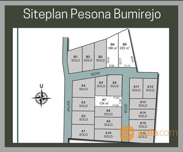 Kavling 1 Juta-An/M2 Dekat Polsek Mungkid