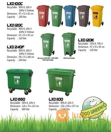 Tempat Sampah Semarang 100 L 120 L 240 L
