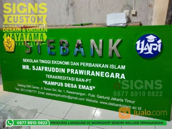 Frame Cutting Akrilik | Papan Nama Kantor Custom