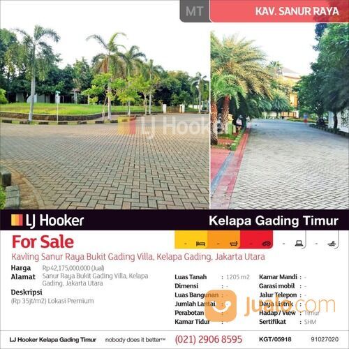 Kavling Sanur Raya Bukit Gading Villa, Kelapa Gading, Jakarta Utara
