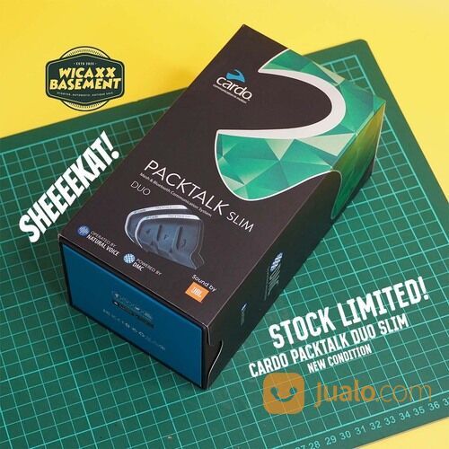 Cardo Packtalk Slim Duo Bluetooth Intercomm Helm