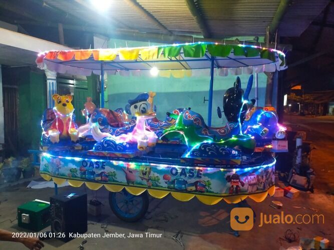 Kereta Mini Wisata Odong Odong - Kereta Lantai Mesin Mobil