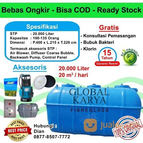 Septictank STP Biofilter / IPAL 20000 Liter / Biotech /Biomaster Tanki