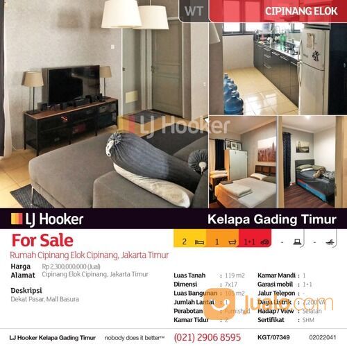 Rumah Cipinang Elok Cipinang, Jakarta Timur