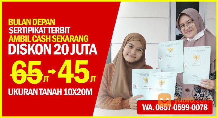Promo Tanah Murah Di Pontianak Diskon 20 Juta
