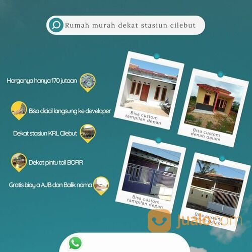 Rumah Bogor 100 Jutaan Dekat Stasiun KRL Cilebut