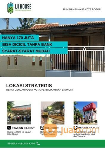 Rumah Bogor 100 Jutaan Dekat Stasiun KRL Cilebut