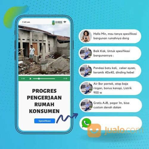 Rumah Bogor 100 Jutaan Dekat Stasiun KRL Cilebut