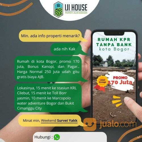 Rumah Bogor 100 Jutaan Dekat Stasiun KRL Cilebut