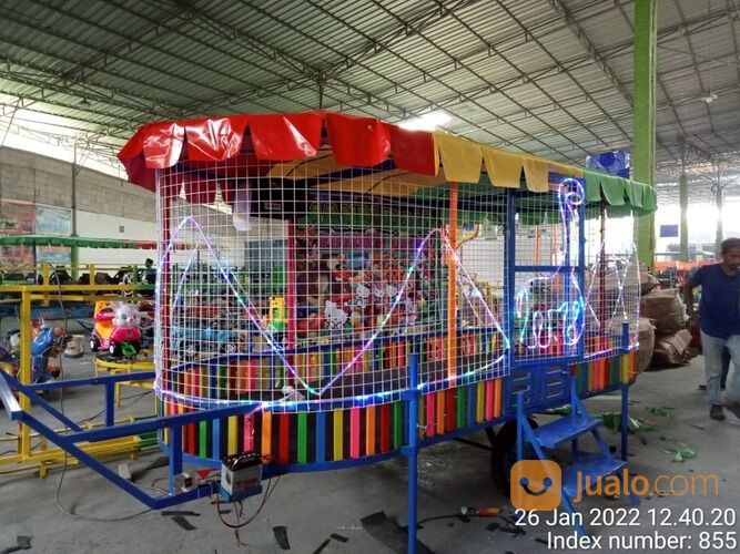 Odong Odong Kereta Mini Wisata Full Aksesoris Mandi Bola