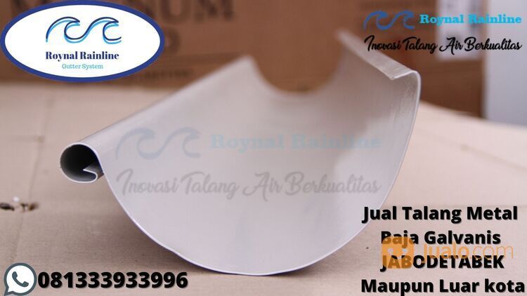 Talang Metal Baja Galvanis Lisplang Rumah Bekasi