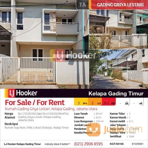 Rumah Gading Griya Lestari Kelapa Gading, Jakarta Utara