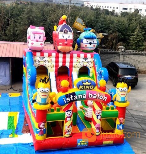 Istana Rumah Balon - Mini Coaster Kereta Panggung Komedi Putar Safari Kereta Mini Wisata