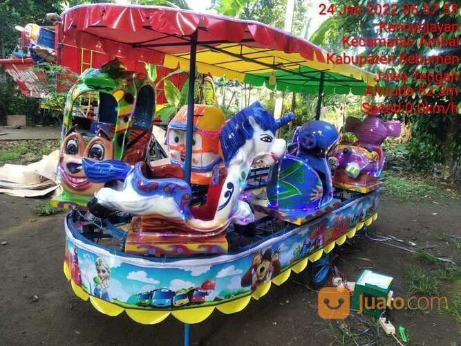 Istana Rumah Balon - Mini Coaster Kereta Panggung Komedi Putar Safari Kereta Mini Wisata