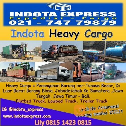 INDOTA EXPRESS /JASA KIRIM BARANG CARGO MURAH / KIRIM MOTOR MOBIL / PINDAHAN