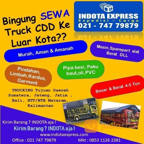 INDOTA EXPRESS /JASA KIRIM BARANG CARGO MURAH / KIRIM MOTOR MOBIL / PINDAHAN