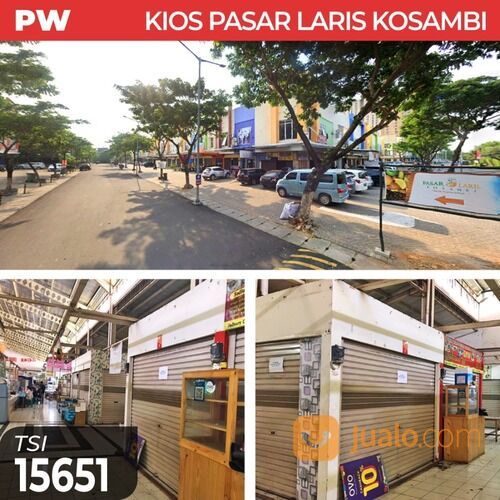 (TSI/15651) Kios Pasar Laris, Kosambi, Jakarta Barat, 3x2 M, 1 Lt, SHM