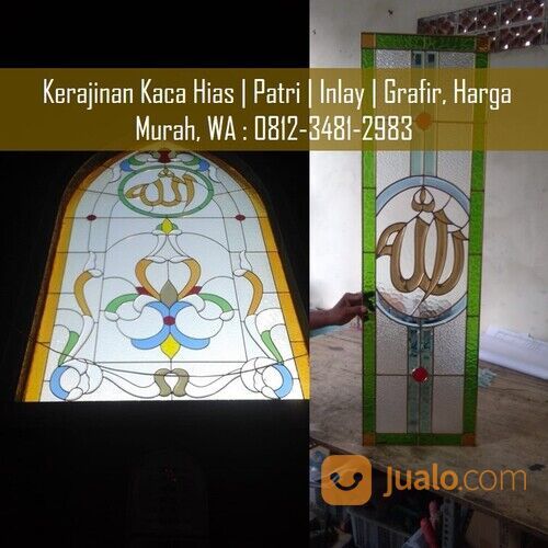 Kerajinan Kaca Grafir | Inlay | Patri Masjid, Harga Murah, Seluruh Indonesia !!!