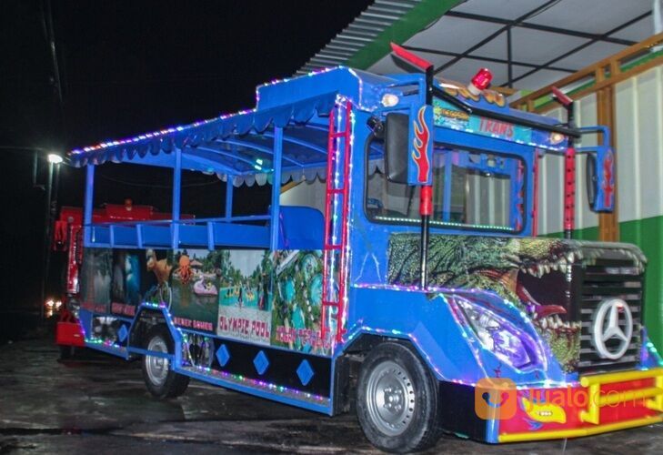 Odong Odong Mobil Kereta Mini Wisata - Istana Rumah Balon Kereta Lantai Komedi Putar Safari