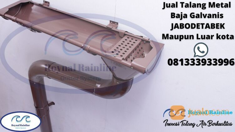 Talang Air Hujan Metal Baja Galvalum Ex Lindab