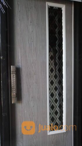 Pintu Kamar Mandi PVC Lux Motif Kaca Mozaik Wajik Grey Diamond Astral