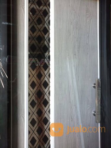 Pintu Kamar Mandi PVC Lux Motif Kaca Mozaik Wajik Grey Diamond Astral