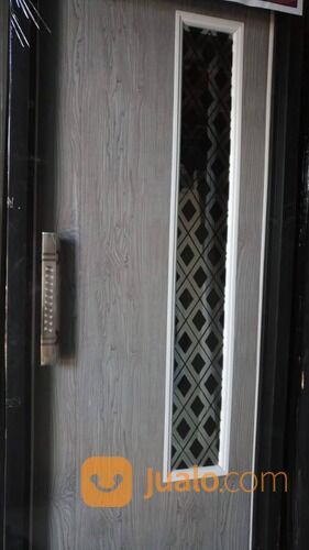 Pintu Kamar Mandi PVC Lux Motif Kaca Mozaik Wajik Grey Diamond Astral