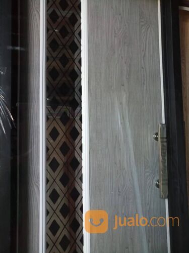 Pintu Kamar Mandi PVC Lux Motif Kaca Mozaik Wajik Grey Diamond Astral