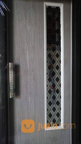 Pintu Kamar Mandi PVC Lux Motif Kaca Mozaik Wajik Grey Diamond Astral