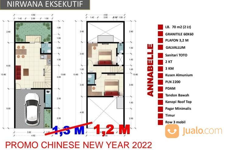 Rumah Murah Di Perumahan Nirwana Eksekutif Dekat MERR , Stikom Free Pajak , Notaris Dan BalikNama