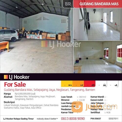 Gudang Bandara Mas, Selapajang Jaya, Neglasari, Tangerang, Banten