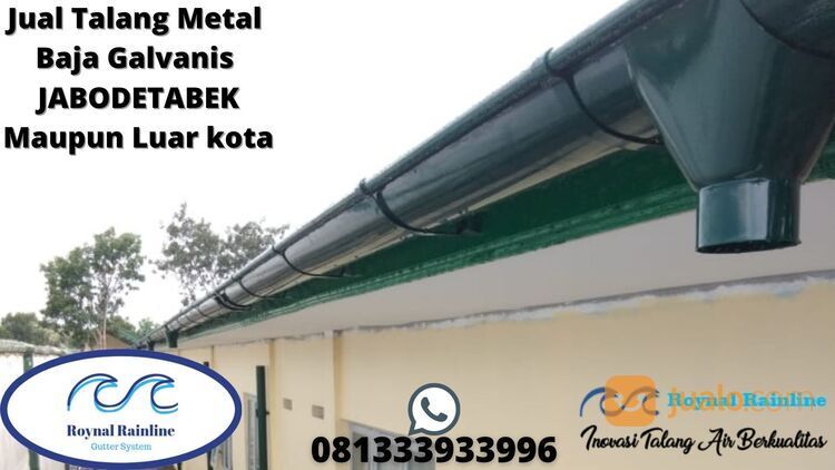 Talang Metal Galvanis Setengah Lingkaran