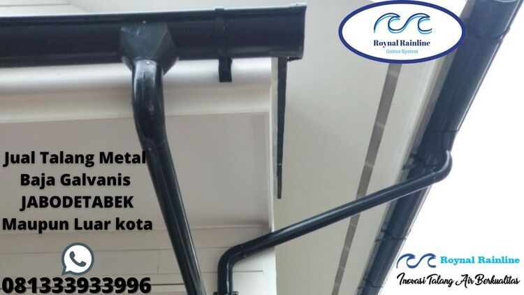 Talang Metal Galvanis Setengah Lingkaran